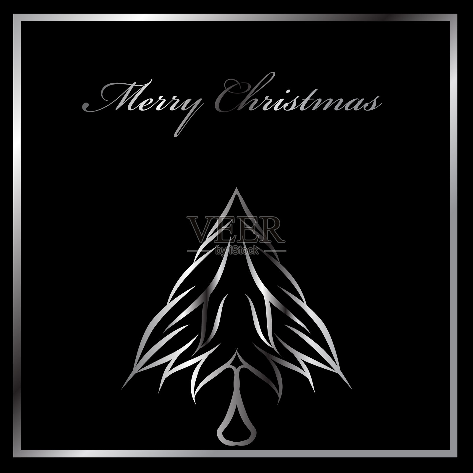 圣诞快乐，恭贺新禧插画图片素材