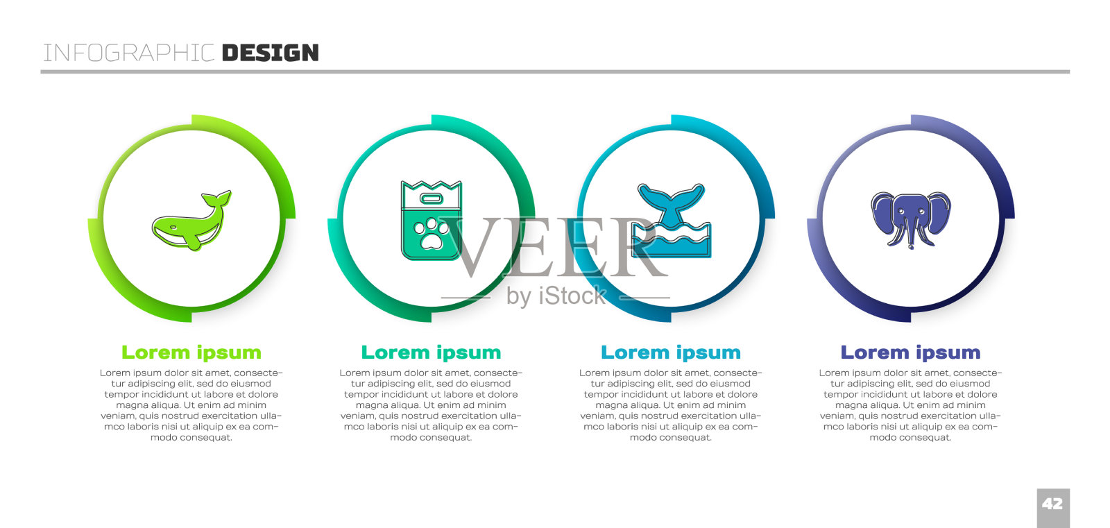 在海浪中放置鲸鱼袋食物尾巴图标素材