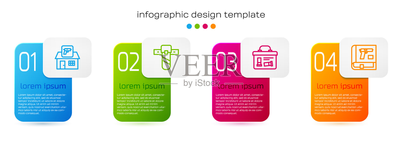 狩猎店设线武器刀套插画图片素材