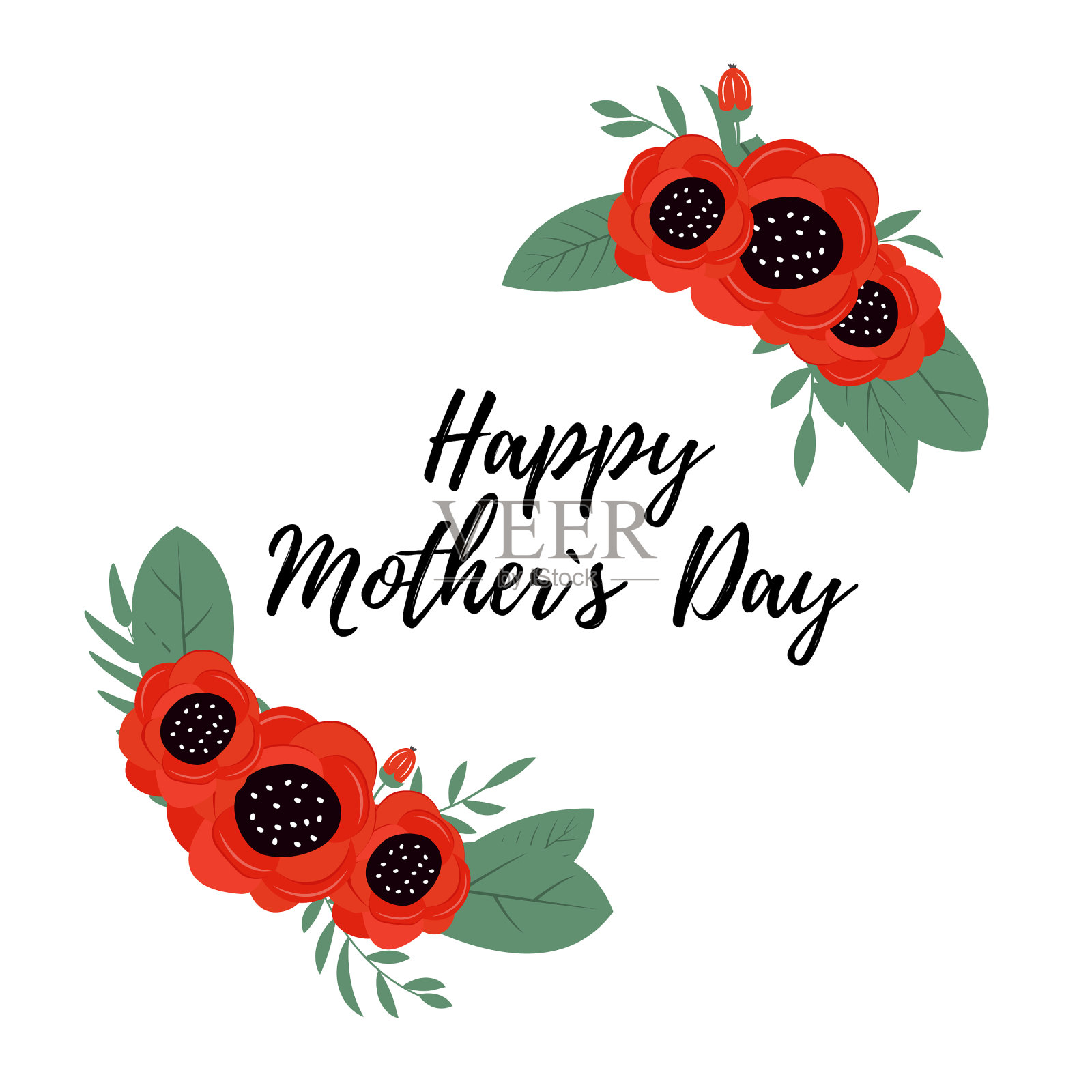 春暖花开，夏日鲜花灿烂，背景快乐设计元素图片