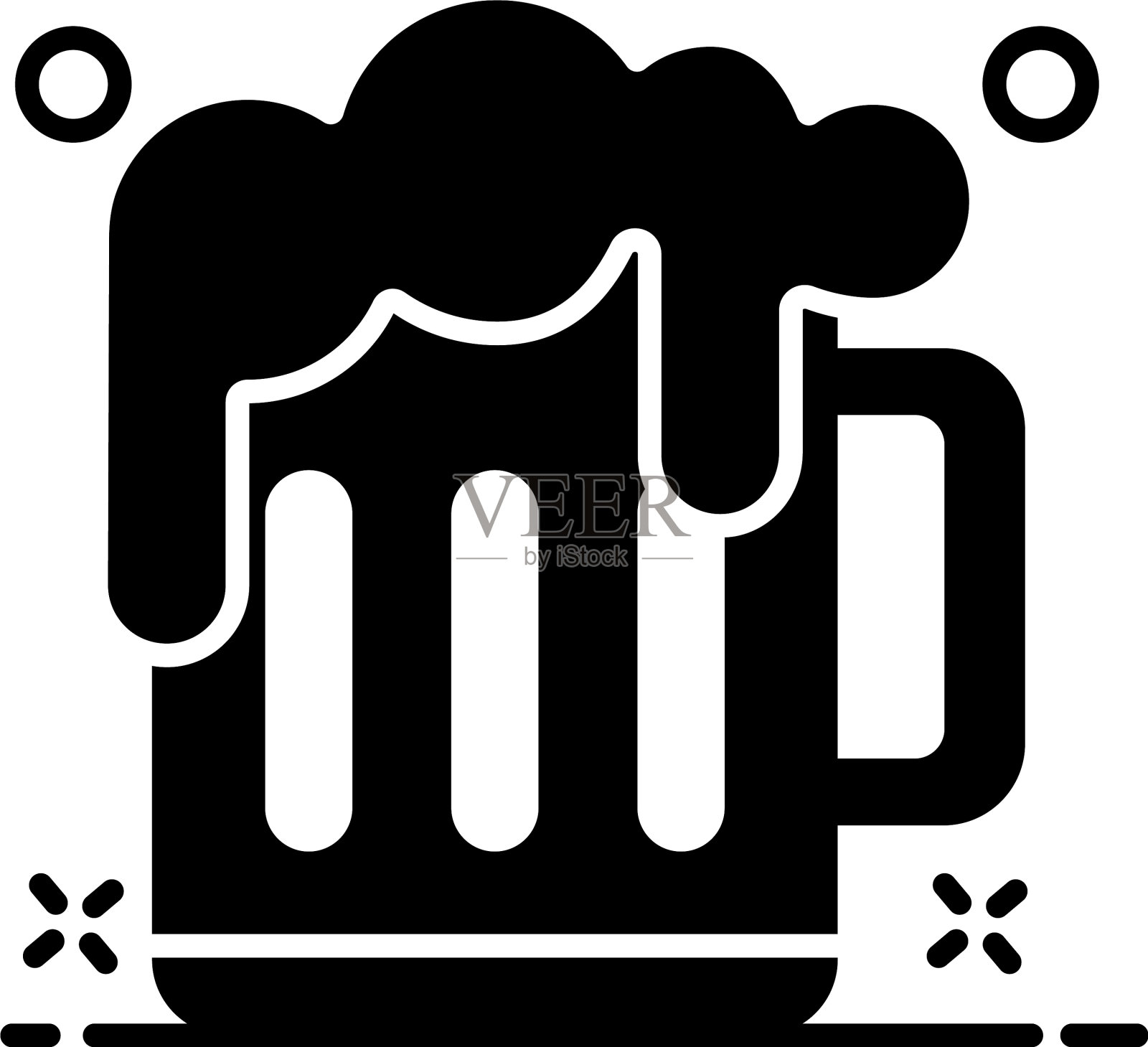 啤酒杯插画图片素材