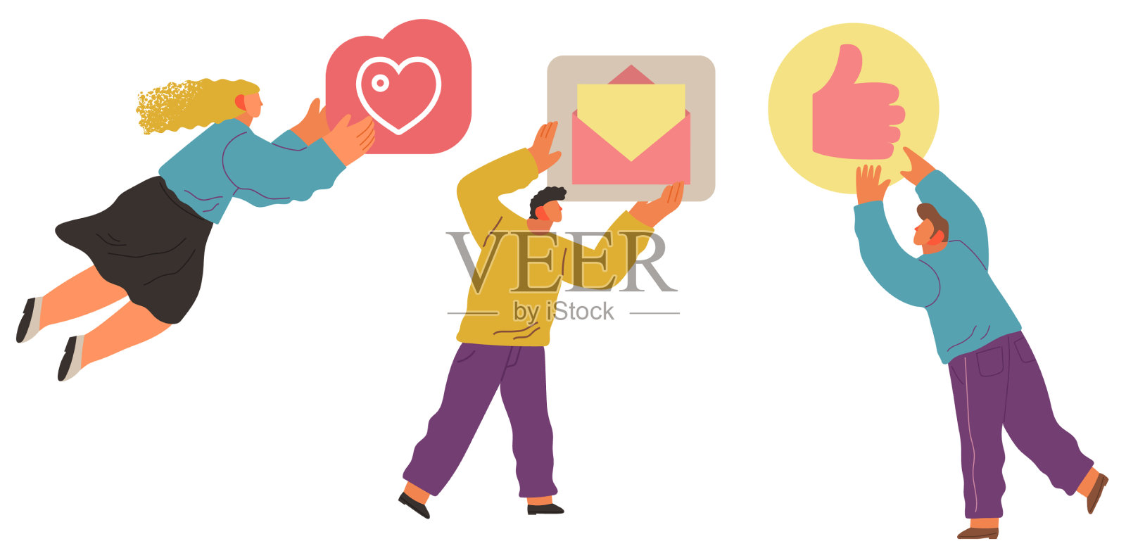 团队工作人员信息图表的概念设计元素图片