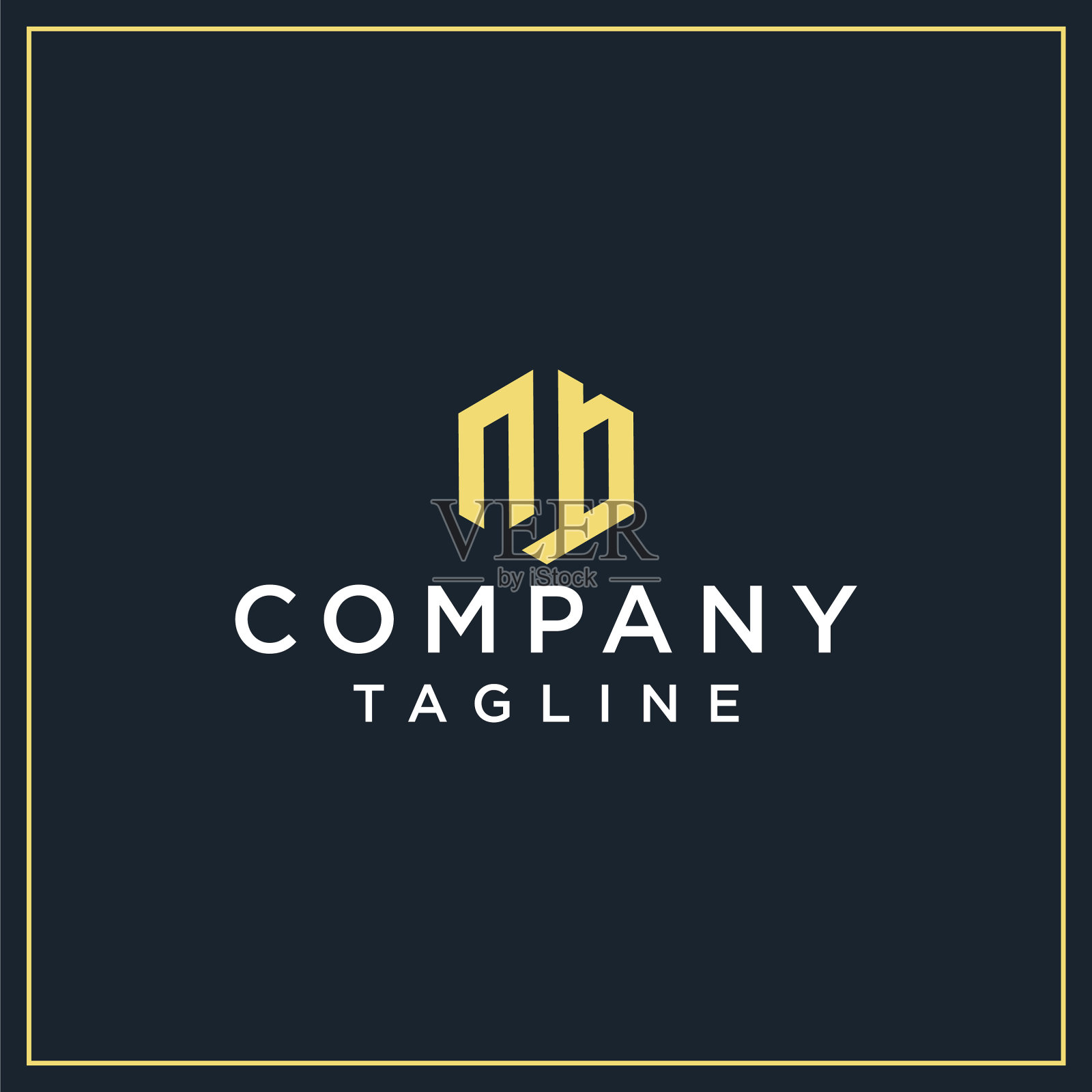 nb六角标志设计元素图片