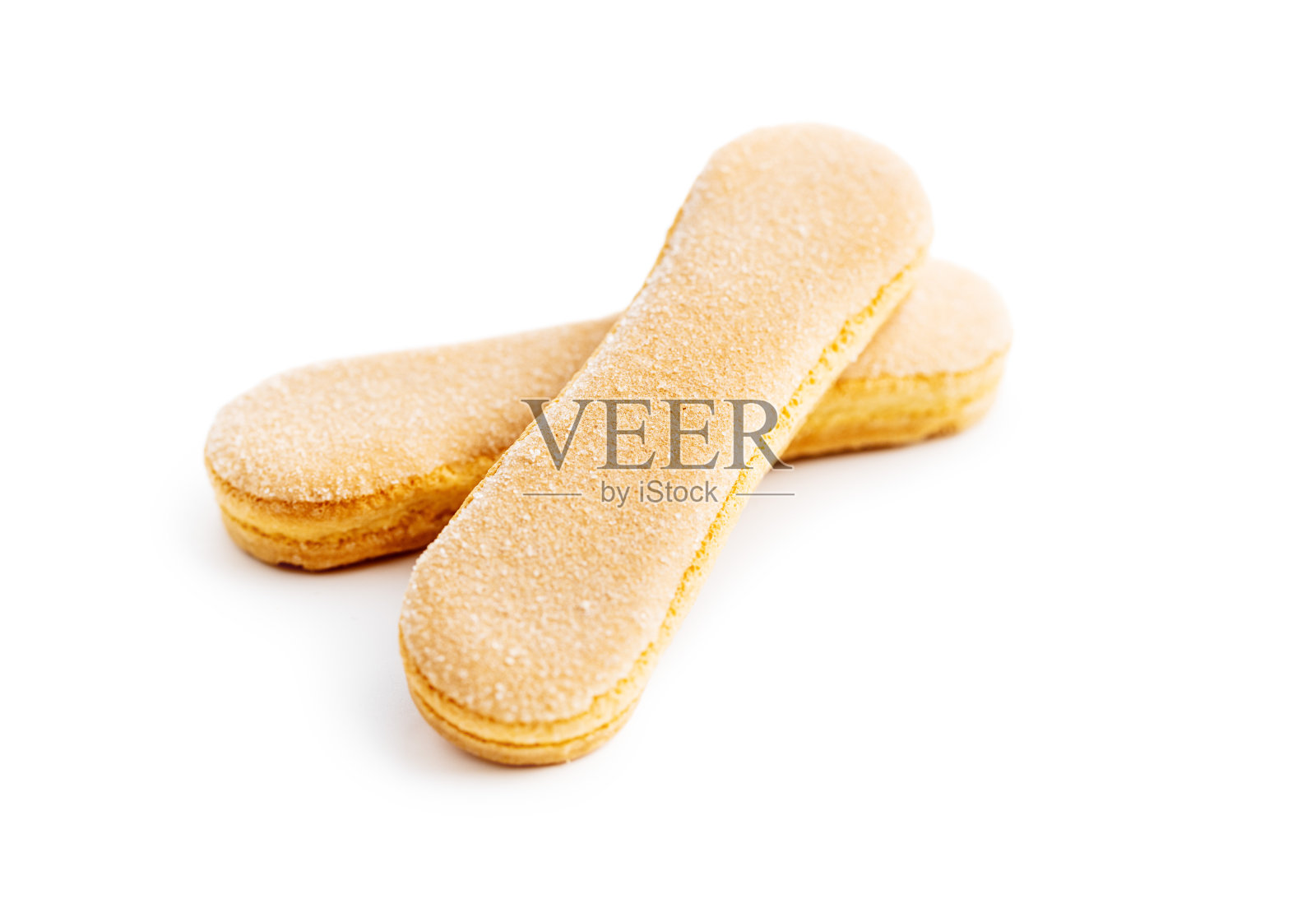 意大利饼干。Sweet饼干。海绵饼干提拉米苏。照片摄影图片