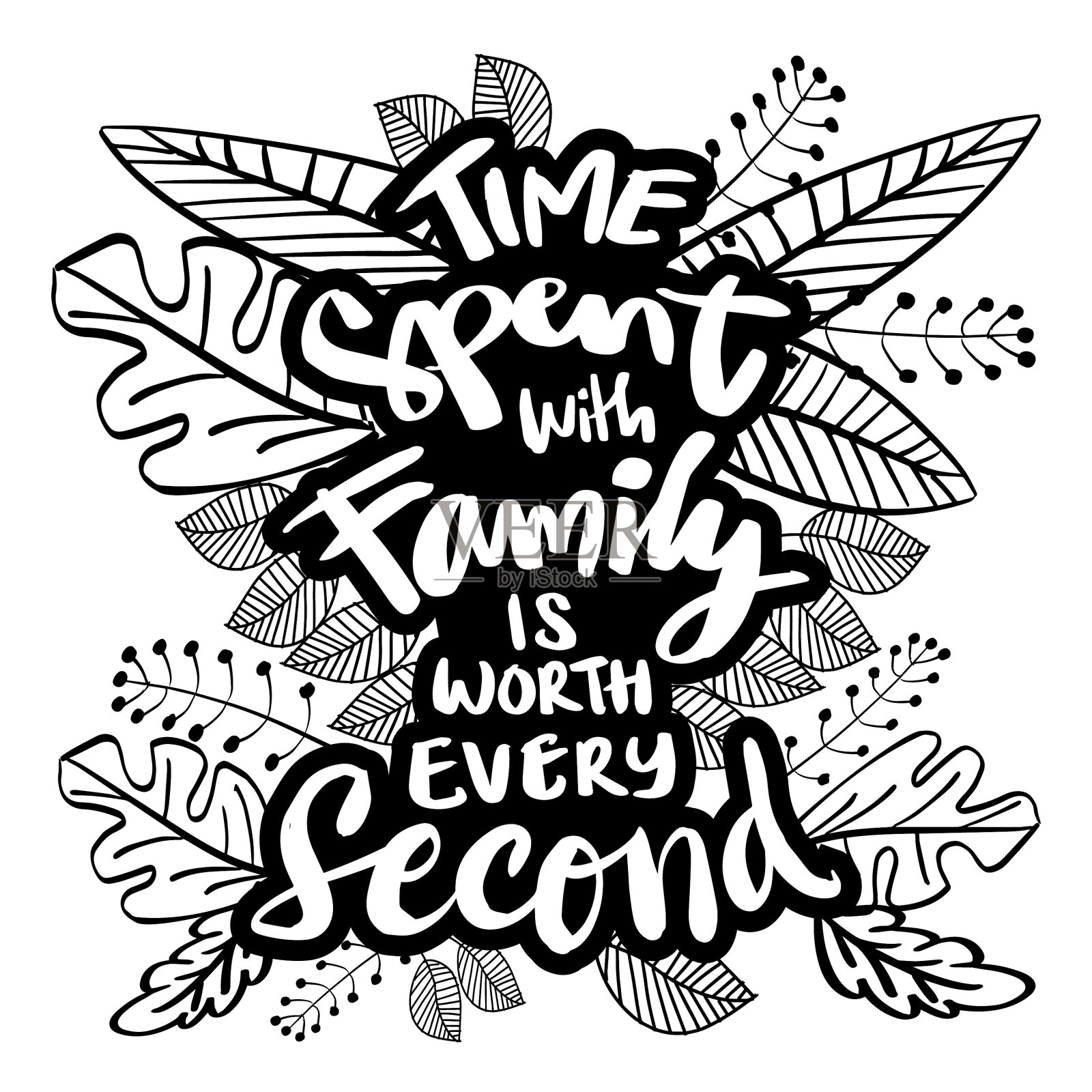 与家人相处的每一秒都是值得的设计元素图片