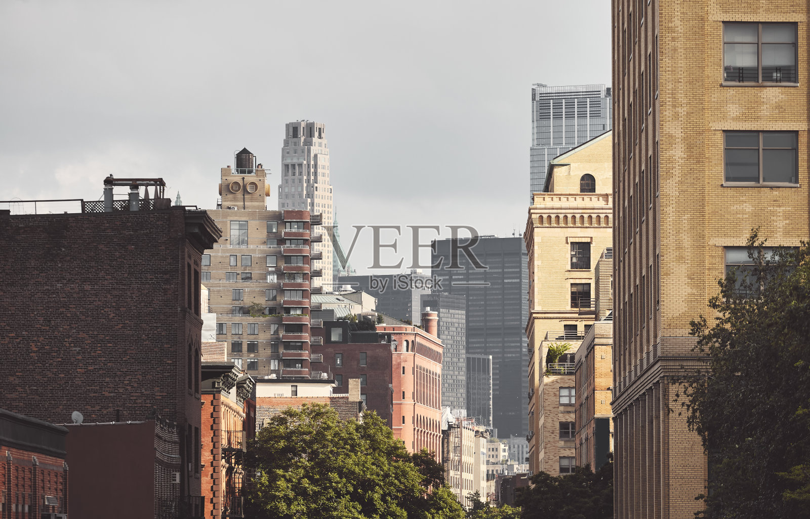 纽约多样化的建筑。照片摄影图片