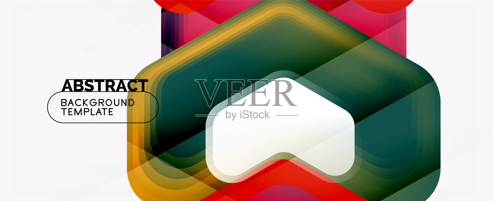 三维箭头几何构成抽象插画图片素材