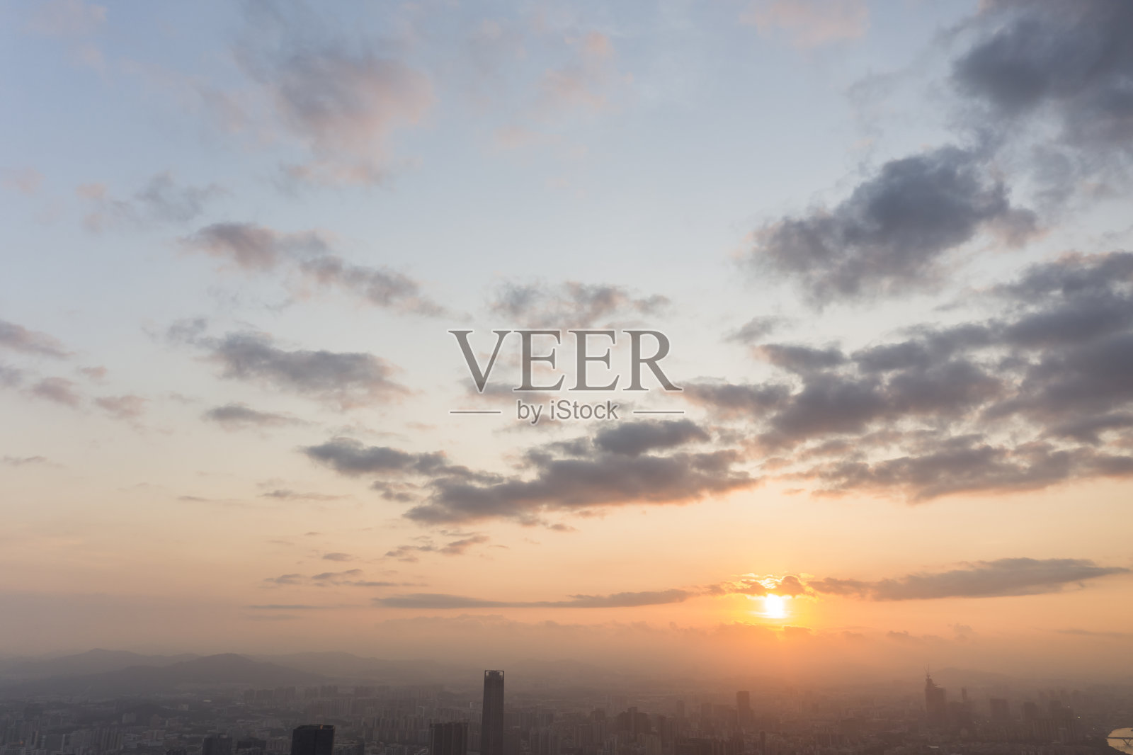 中国广州全景航拍图照片摄影图片