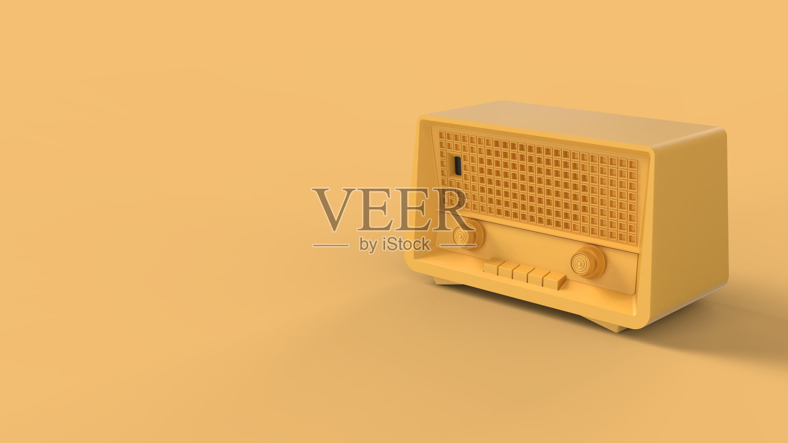 老式老式收音机3d照片摄影图片