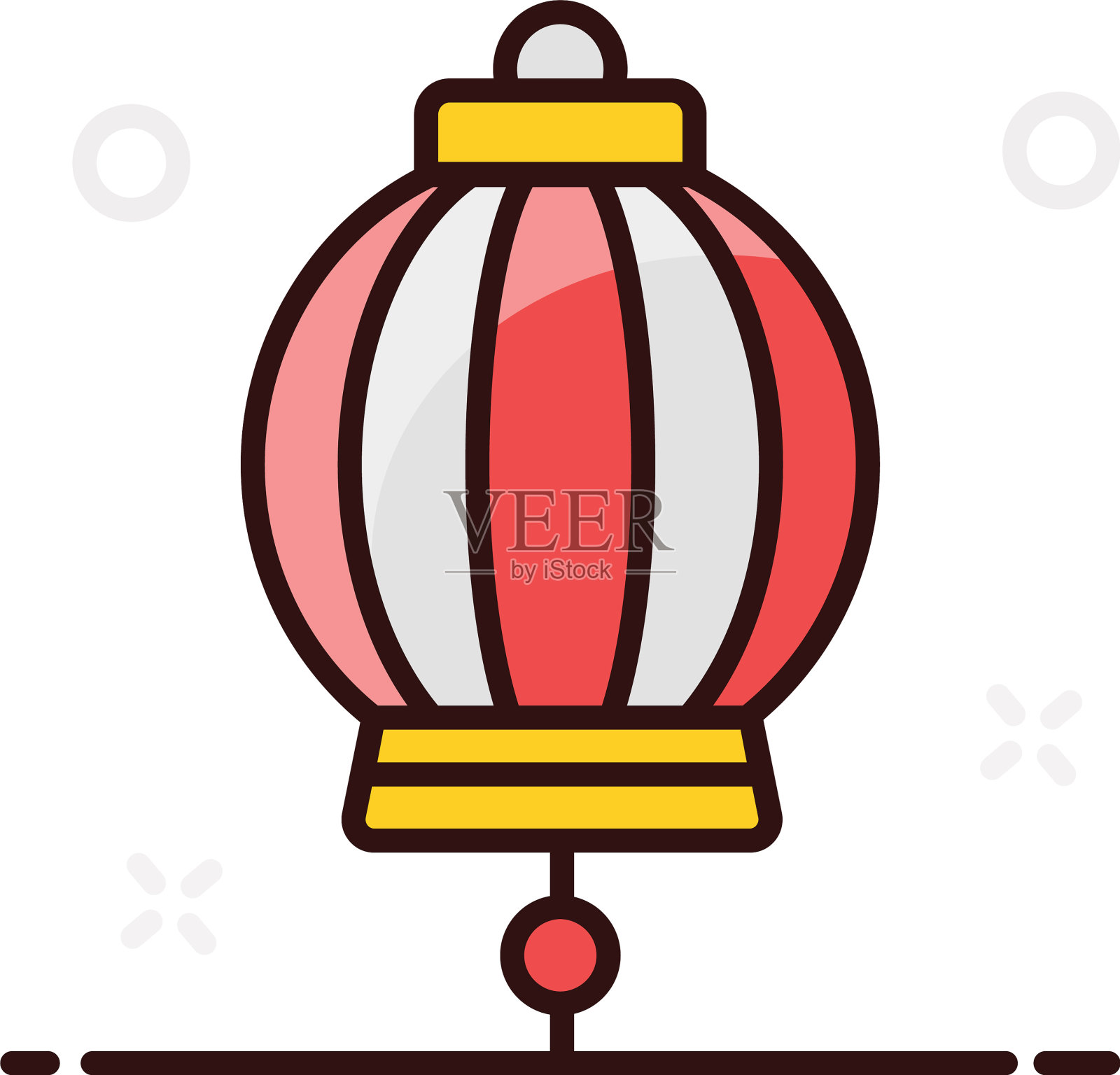 中国的灯插画图片素材