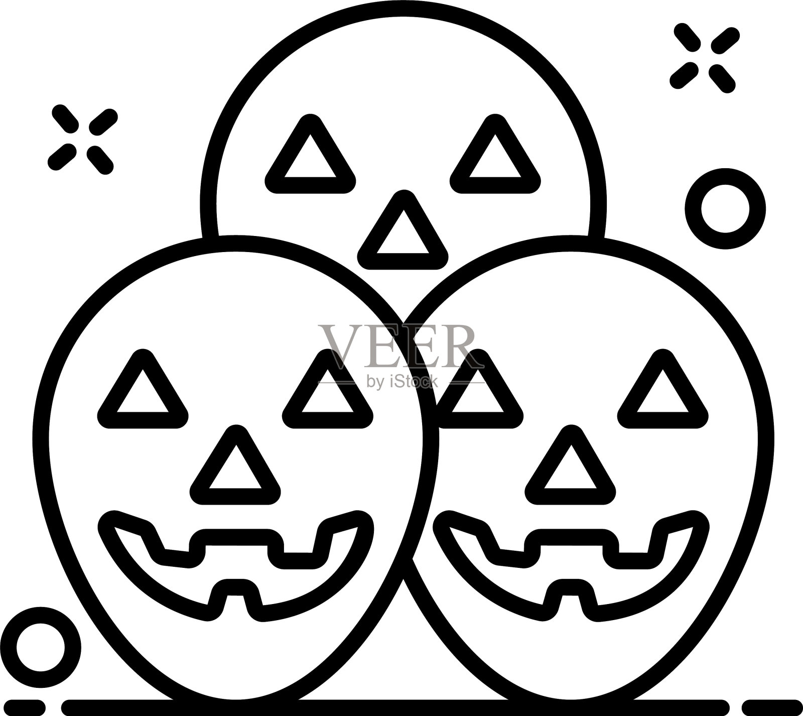 可怕的蛋壳插画图片素材