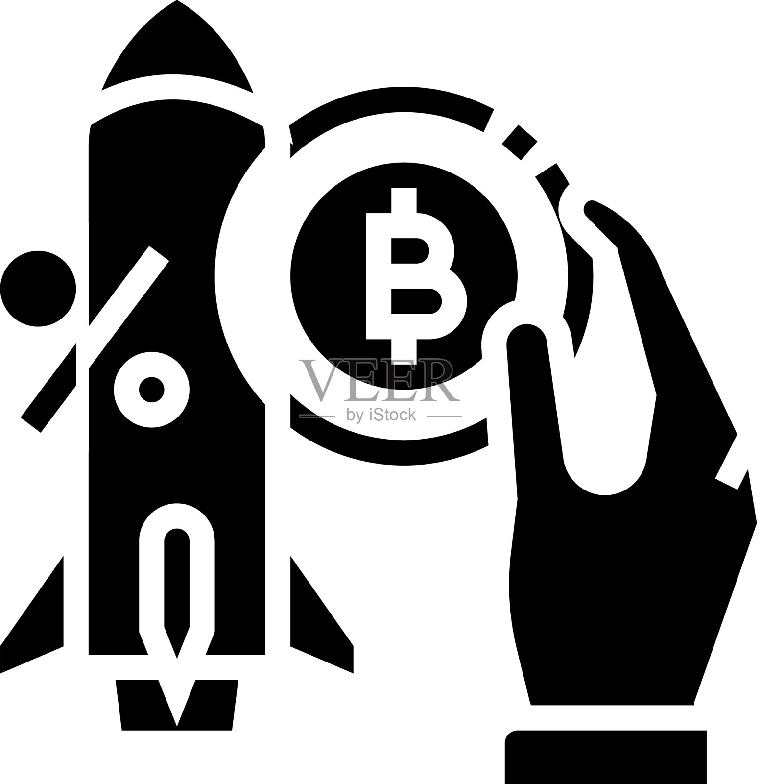 成功启动ico字形图标插画图片素材