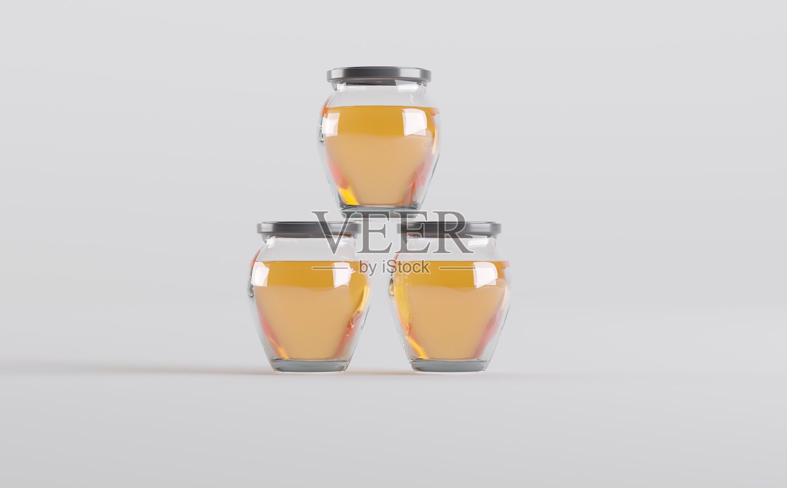 蜂蜜罐模型3D插图照片摄影图片