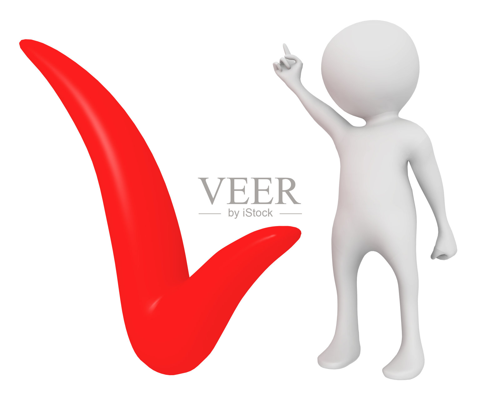 3D图形与检查标记标志照片摄影图片