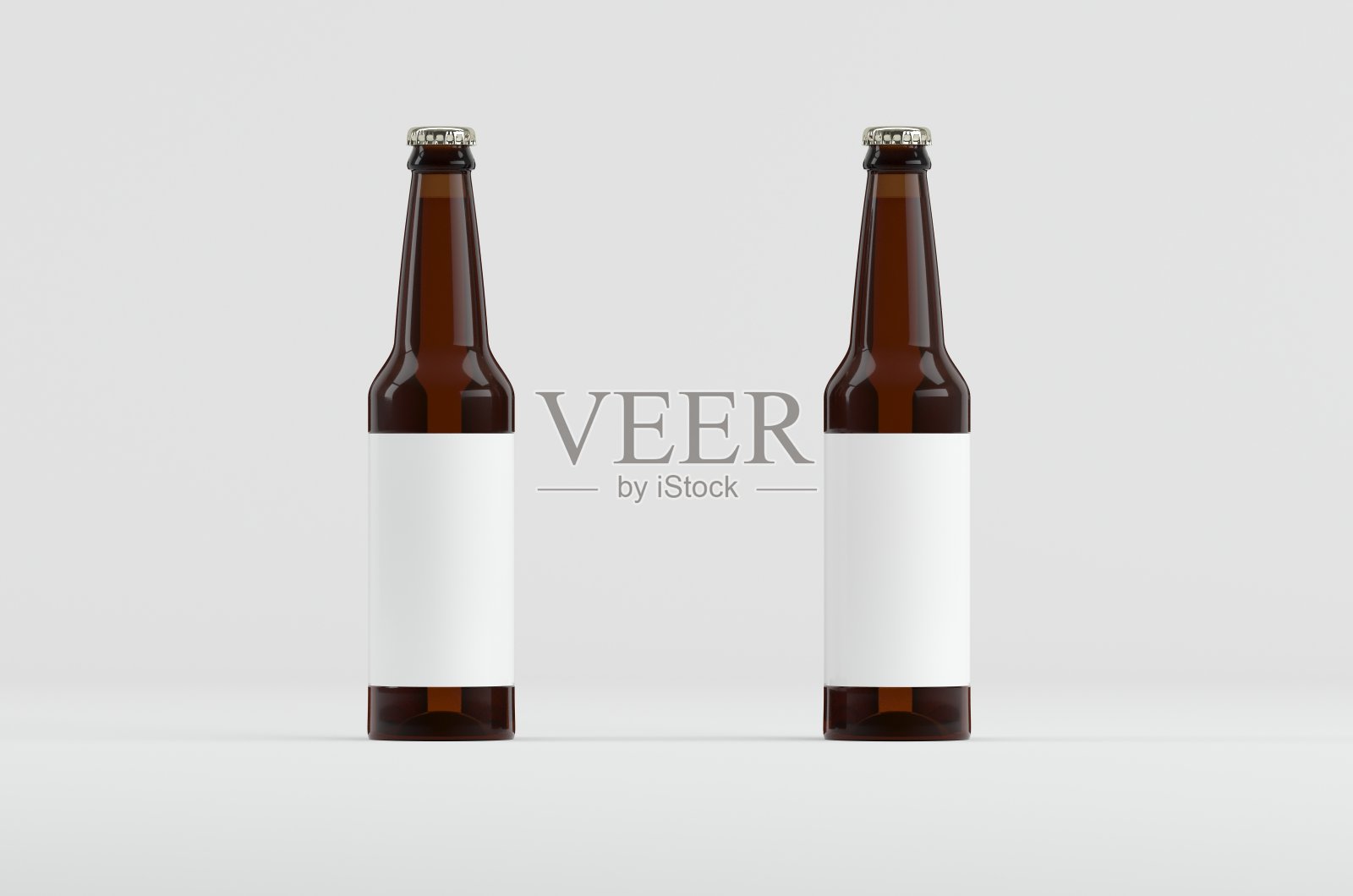 啤酒瓶模型3D渲染照片摄影图片