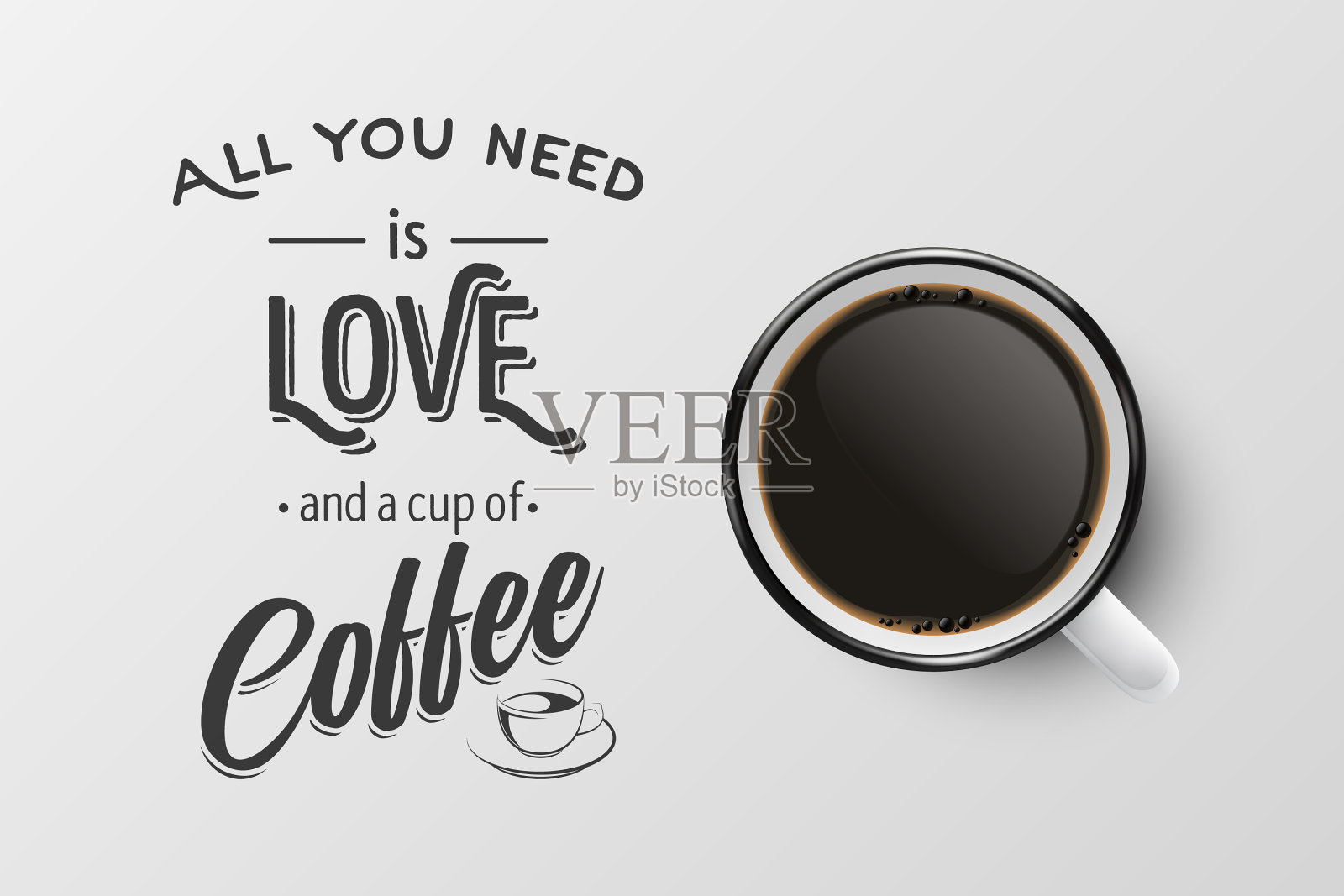 3d现实白瓷陶瓷杯插画图片素材