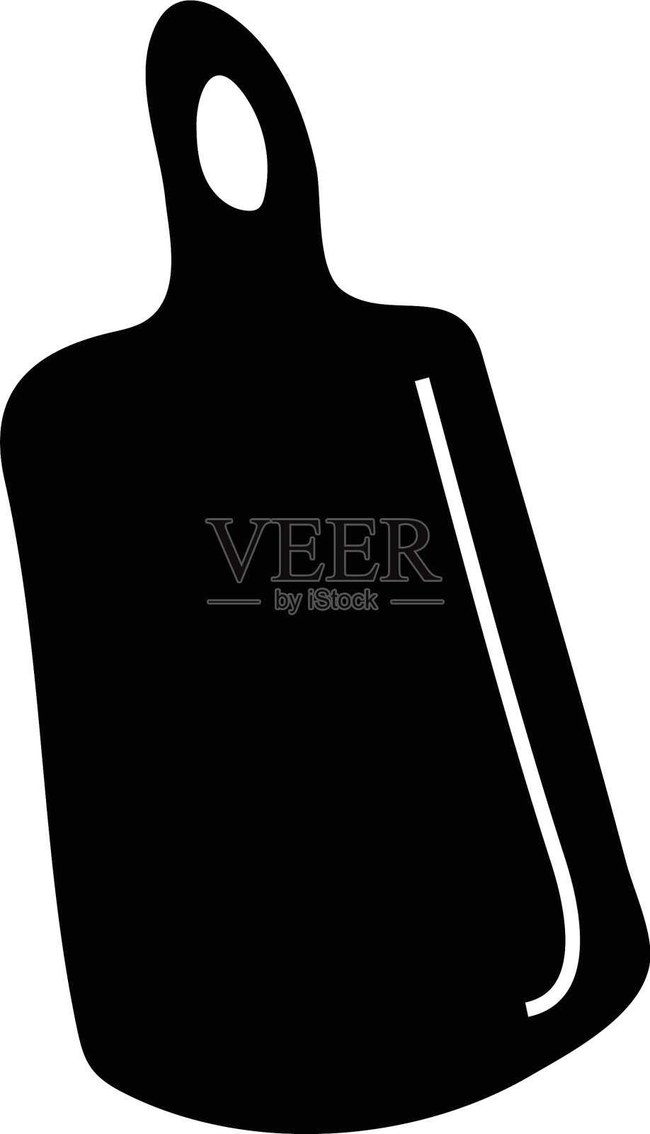 厨房木板器具剪影风格图标插画图片素材