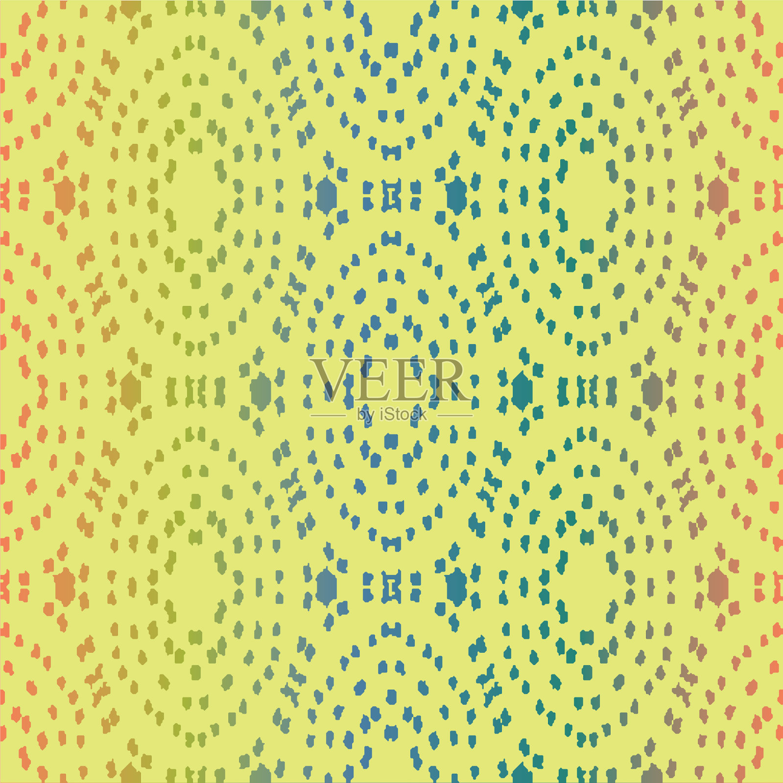 黄色马赛克无缝图案插画图片素材