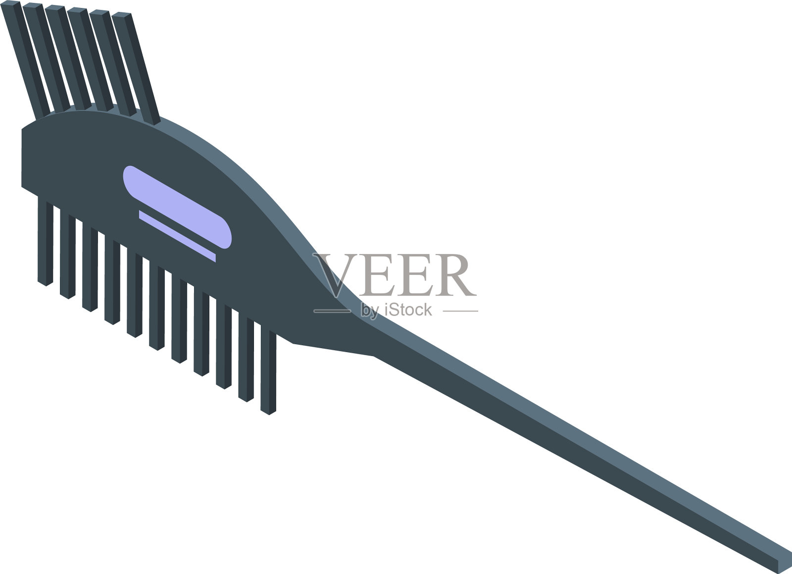 现代毛刷图标等距风格插画图片素材