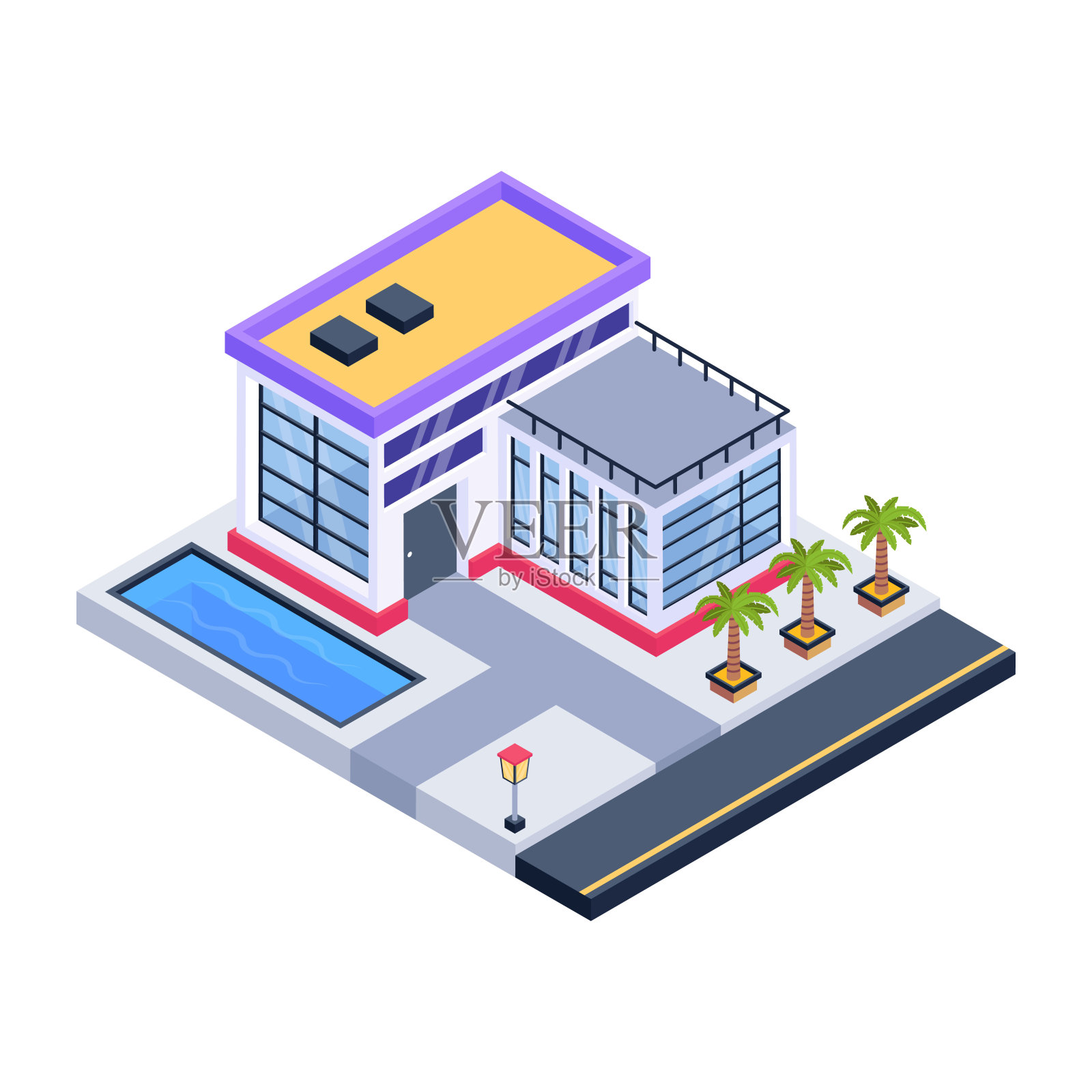 现代家庭插画图片素材