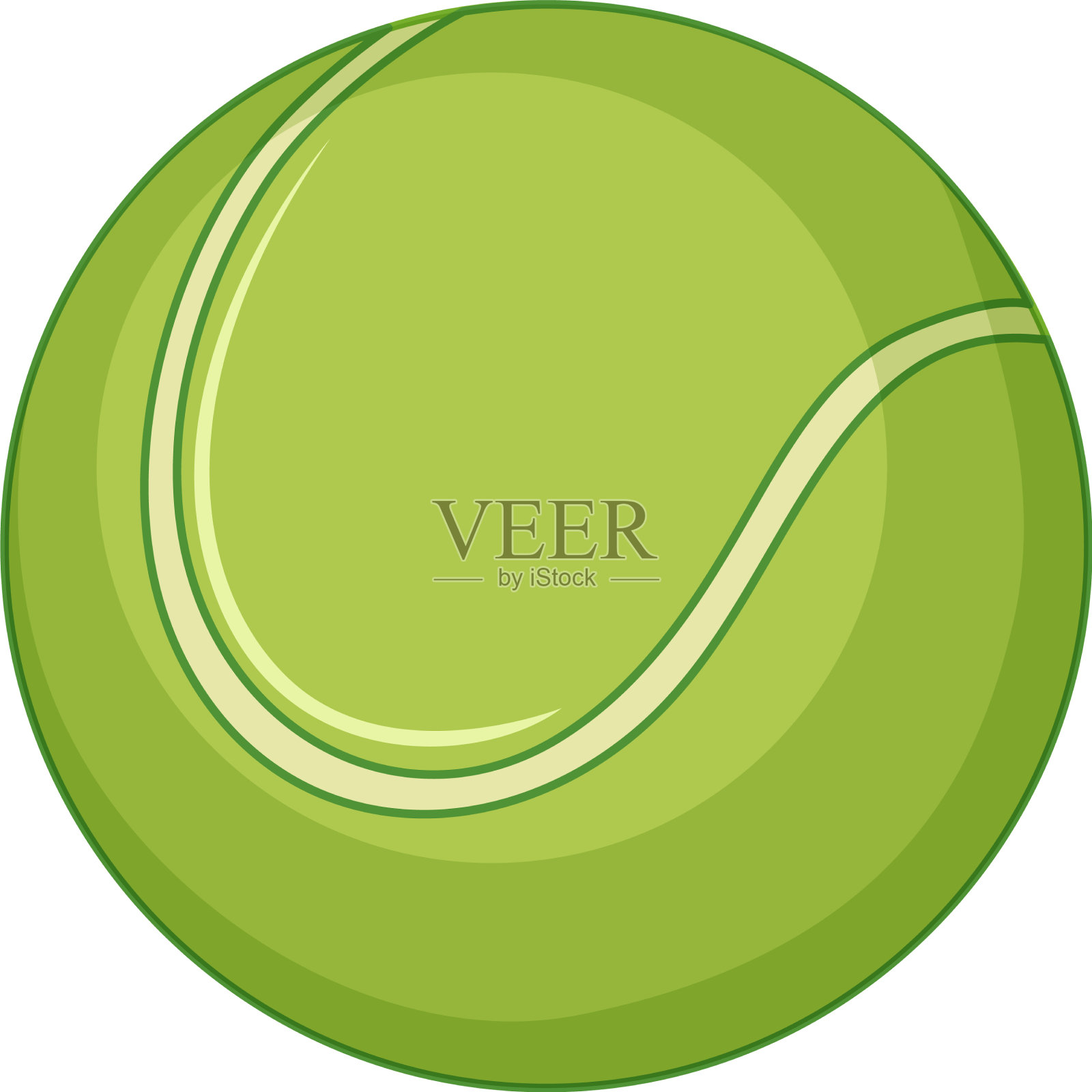 白色背景上的网球设计元素图片