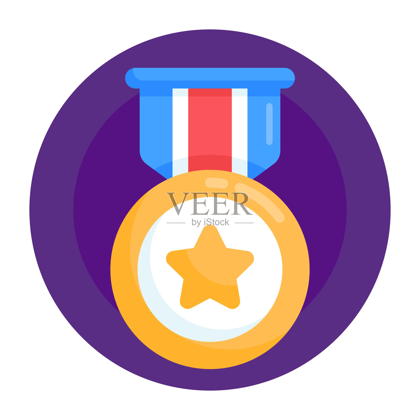 军队奖插画图片素材