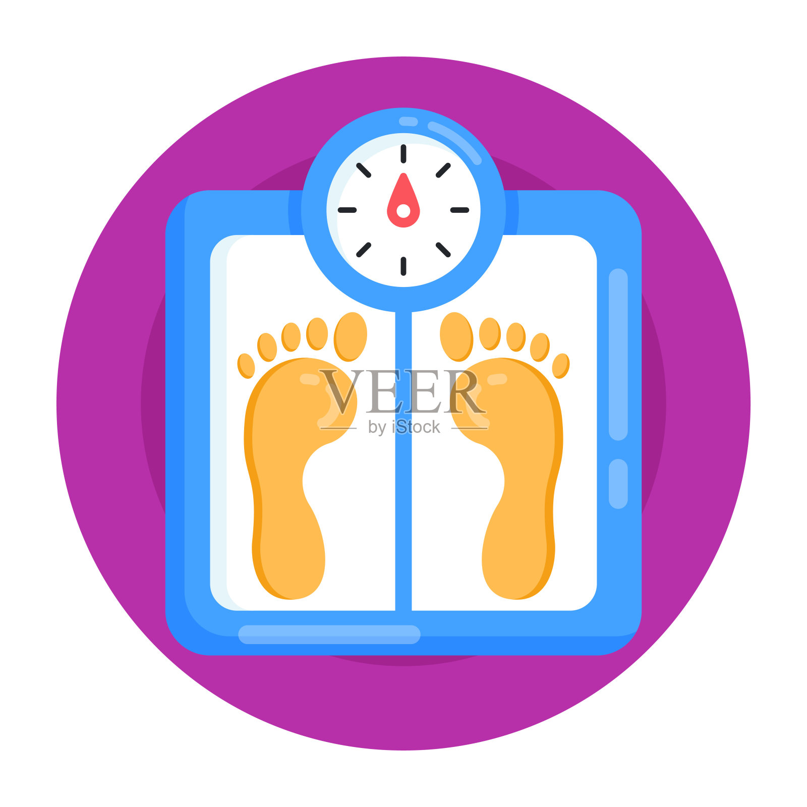 体重机插画图片素材