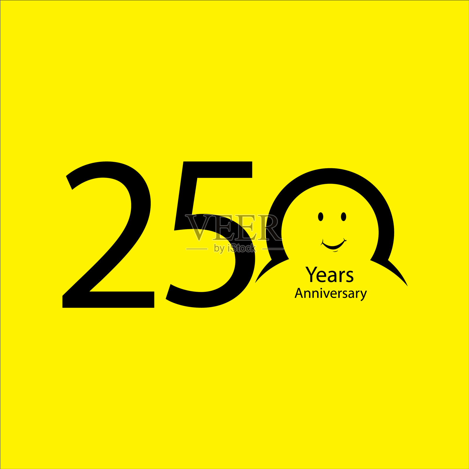 周年数字年老黄插画图片素材