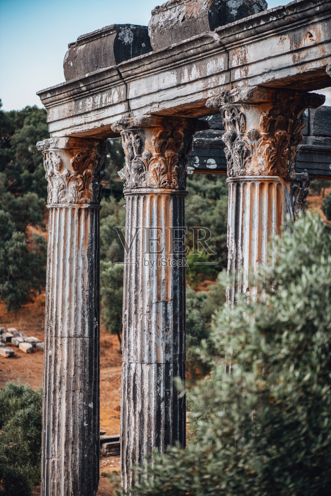 宏伟的古庙遗址照片摄影图片