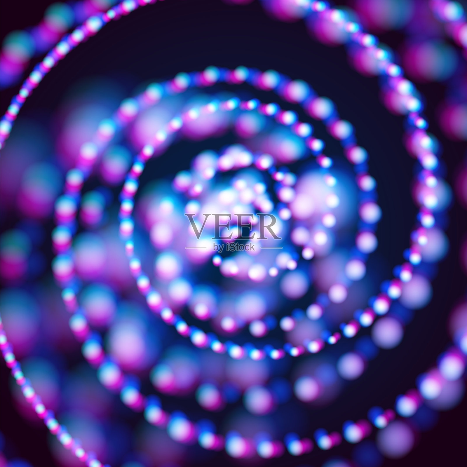 抽象背景与闪亮的霓虹灯和散景80年代的retrowave风格插画图片素材