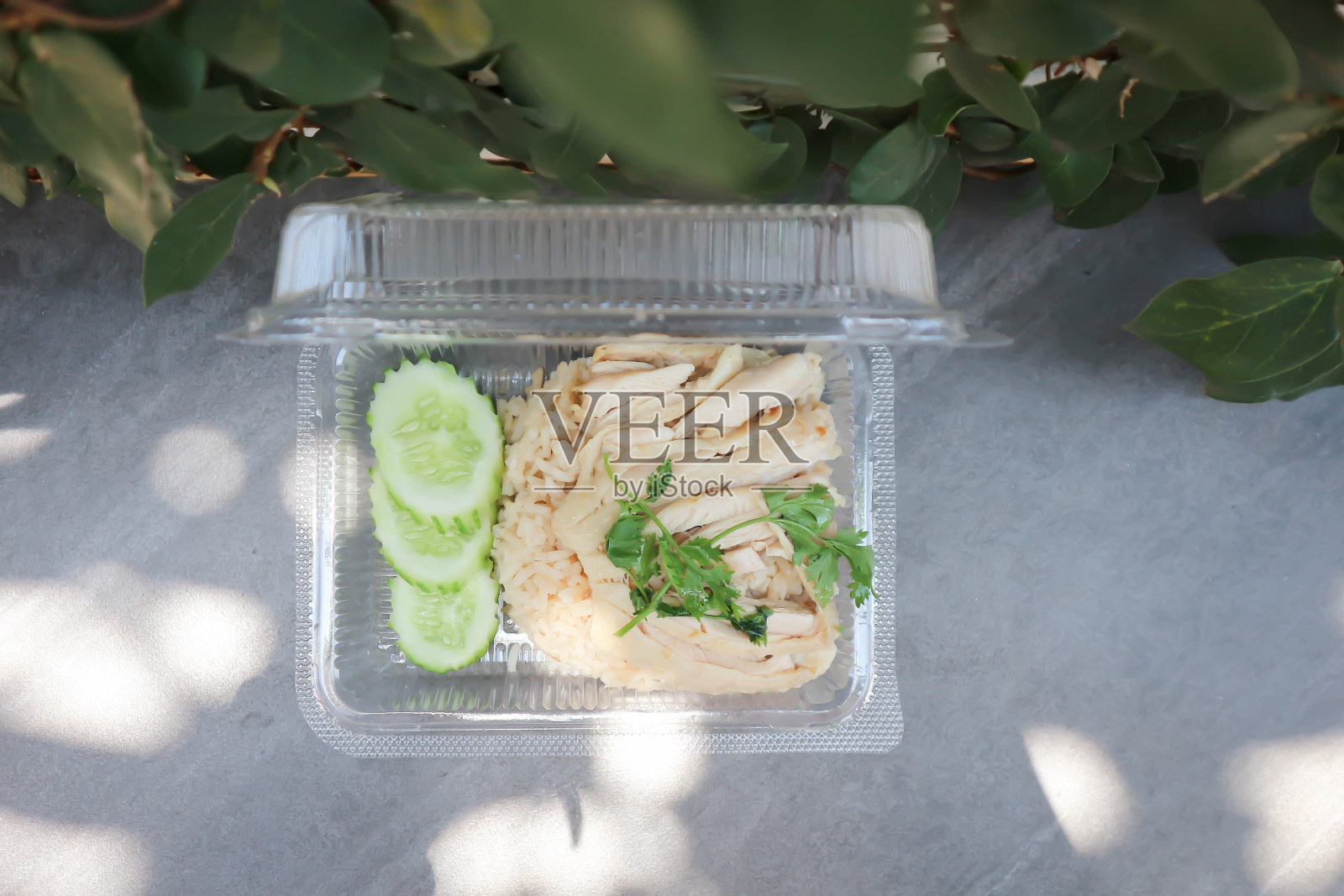 鸡饭，鸡饭或中国鸡饭照片摄影图片