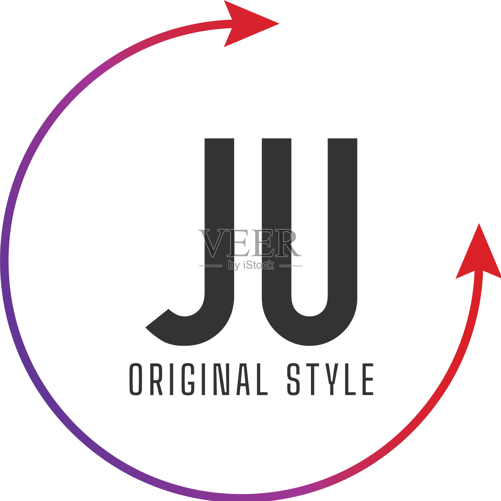 首字母菊圈彩色标志设计插画图片素材