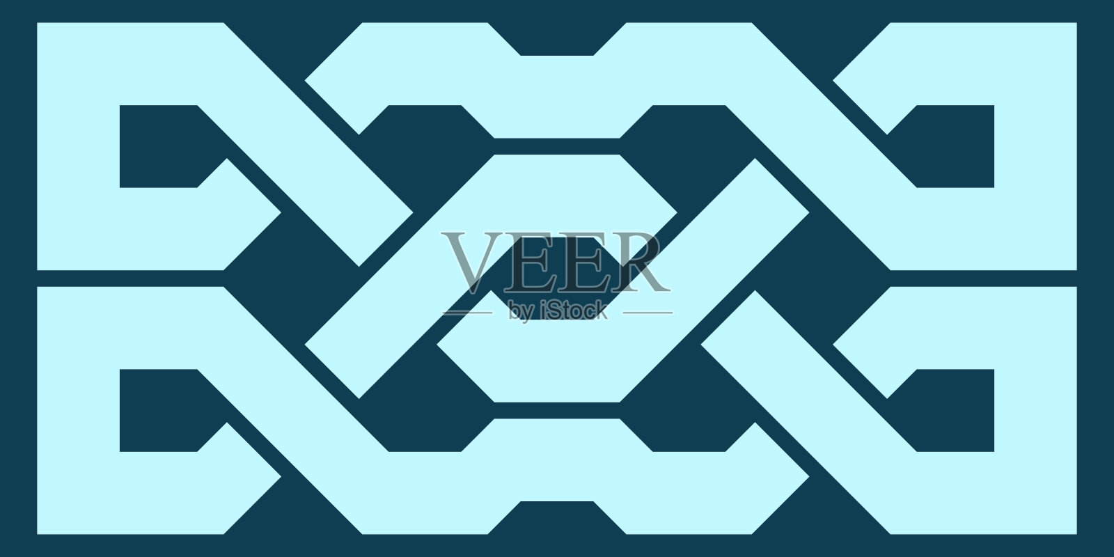 凯尔特结。中世纪的装饰点缀。几何设计元素。矢量插图。插画图片素材