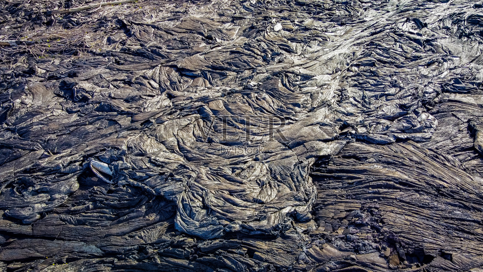 黑色的熔岩。火山景观。神奇的风景。夏威夷。大岛照片摄影图片