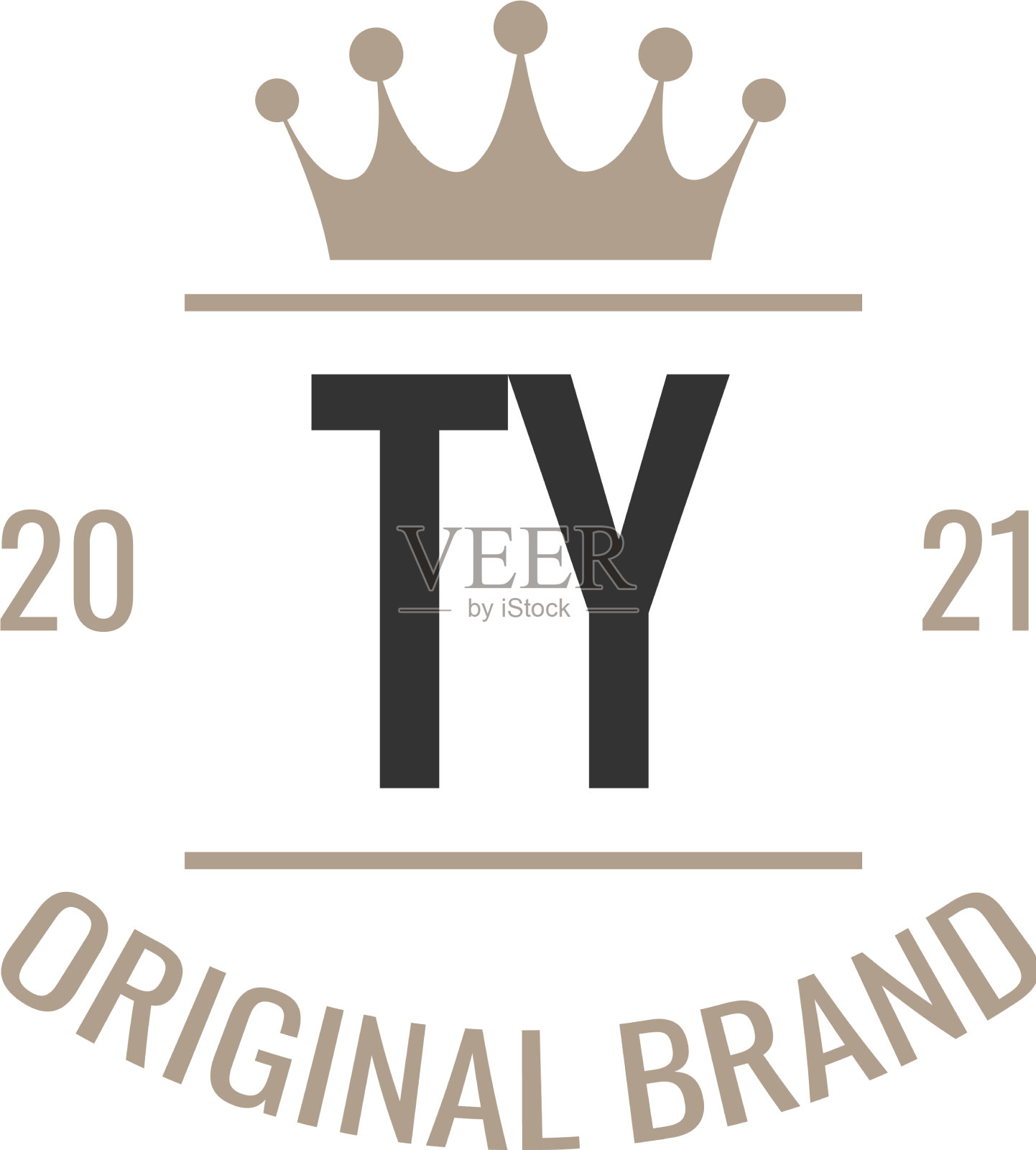 首字母泰王标志设计模板插画图片素材