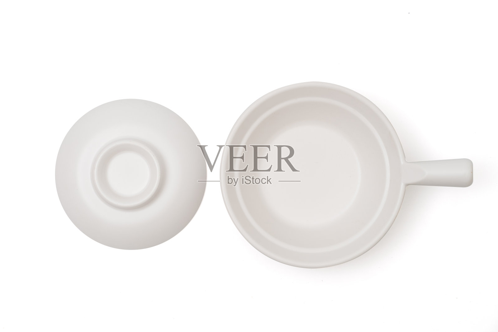 陶瓷盖碗孤立在白色背景上照片摄影图片