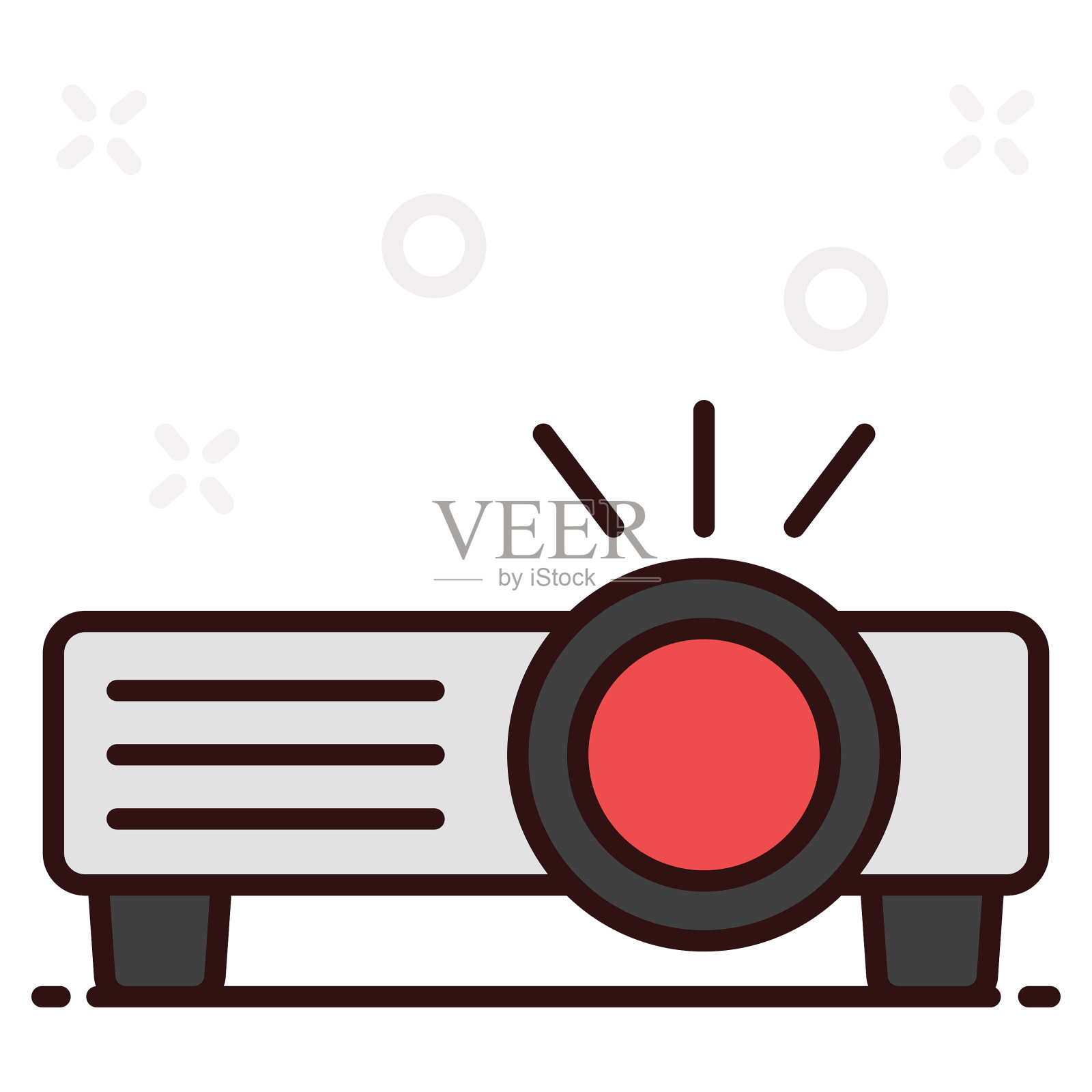 投影仪插画图片素材