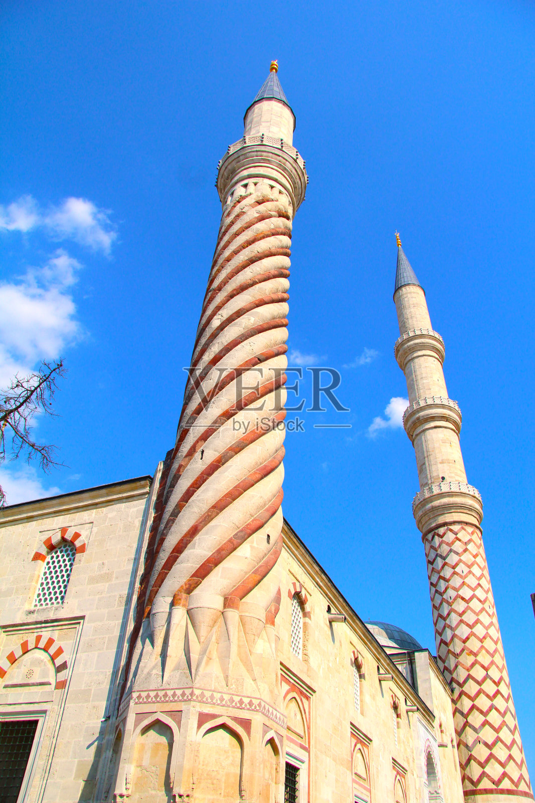 三个Serefeli清真寺，Edirne，土耳其照片摄影图片