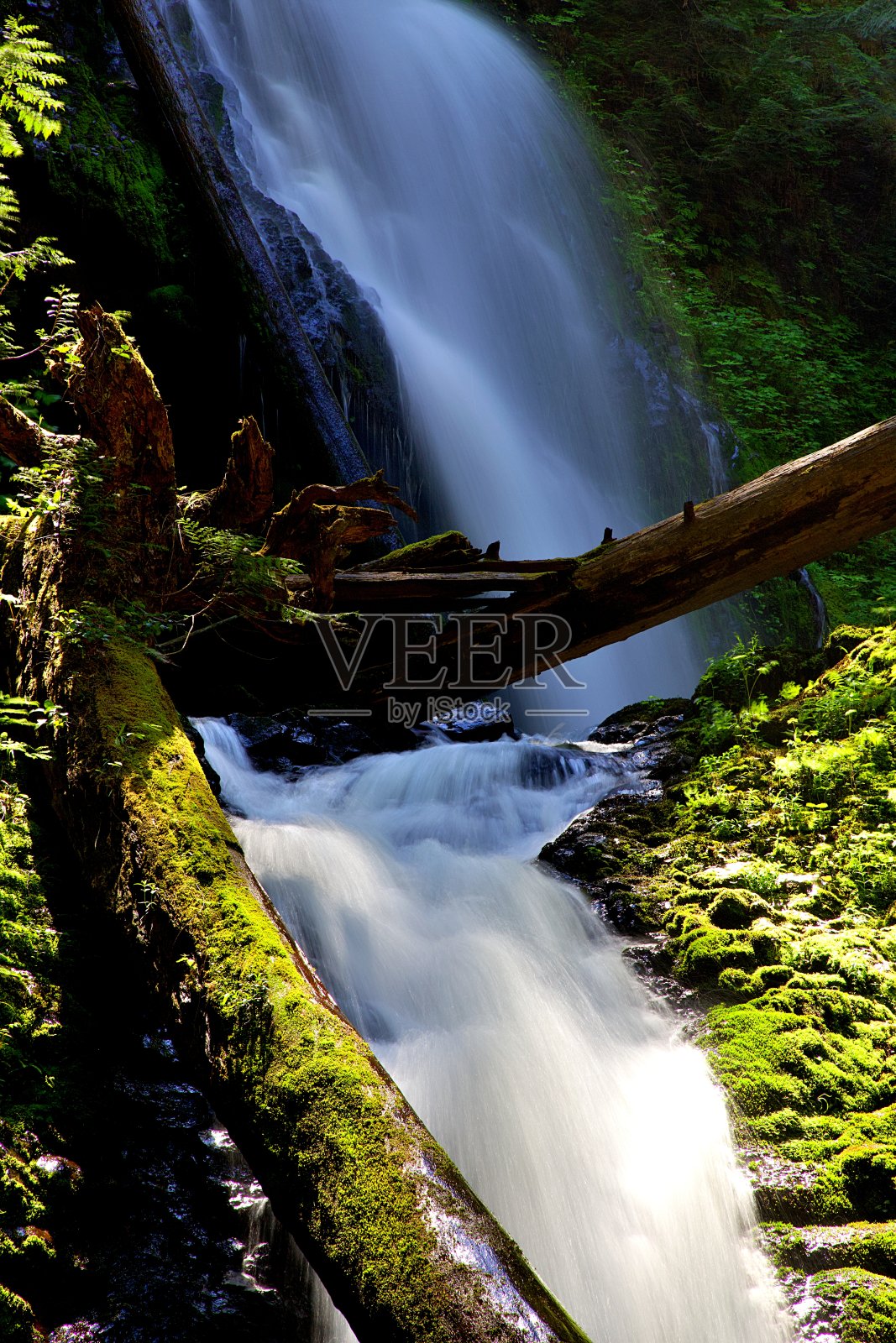 穆尔胡特瀑布照片摄影图片