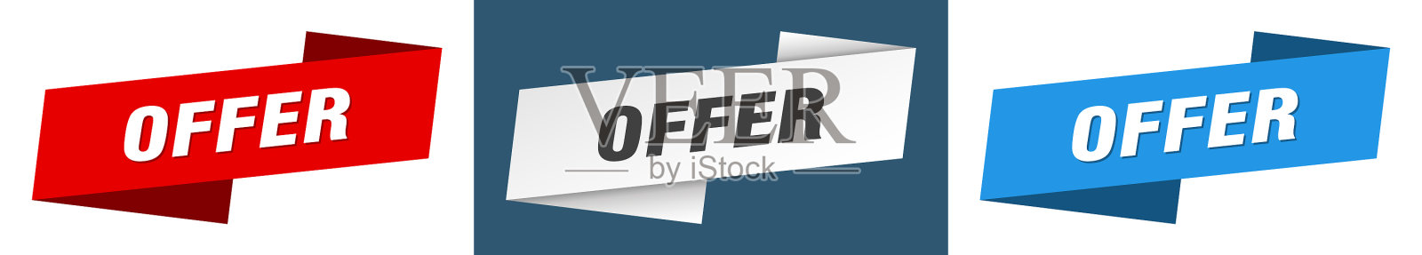 提供横幅提供丝带标签标志设置设计元素图片