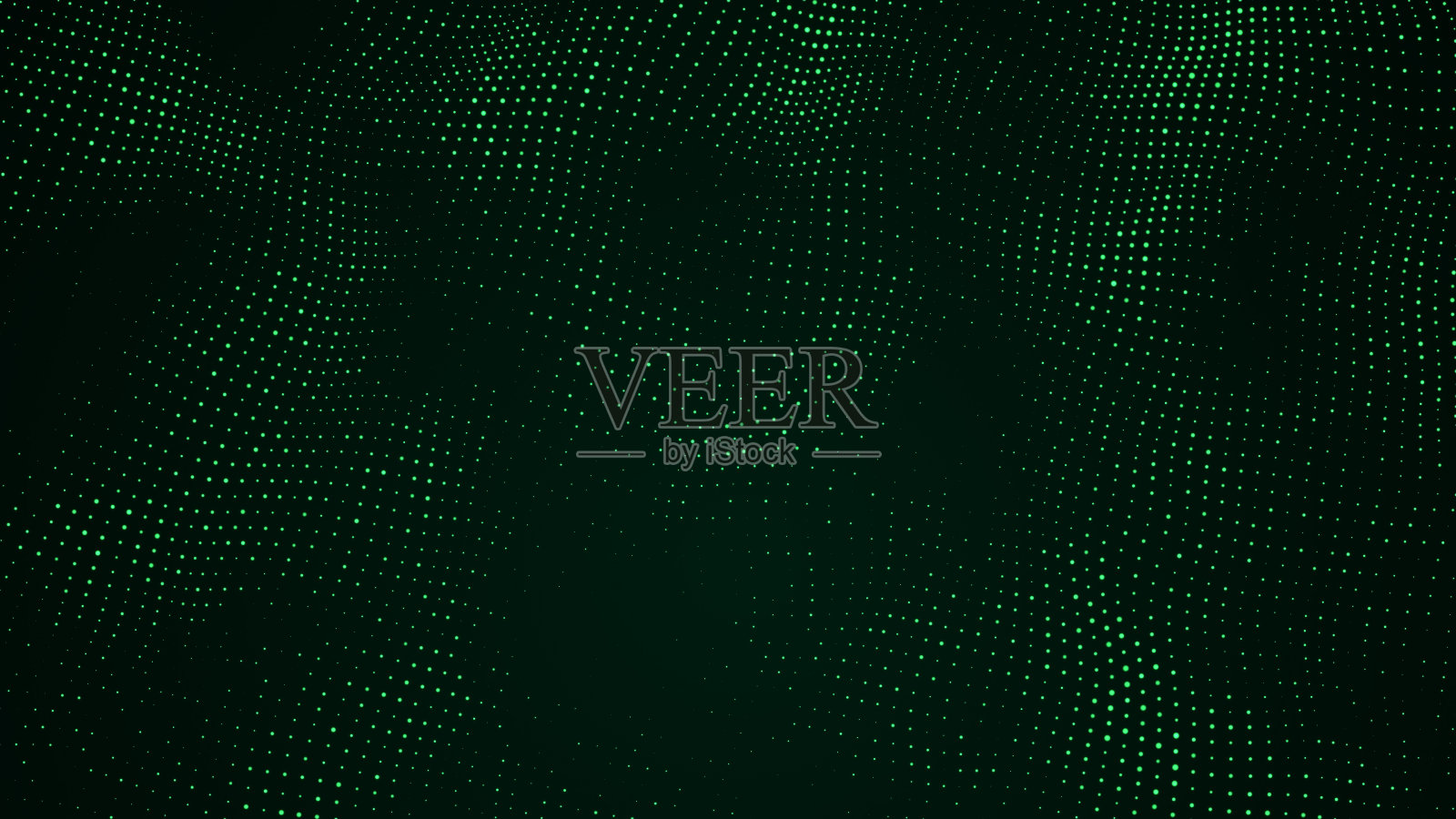 数字绿色背景粒子。抽象的未来动态背景。大数据可视化。3 d渲染。照片摄影图片