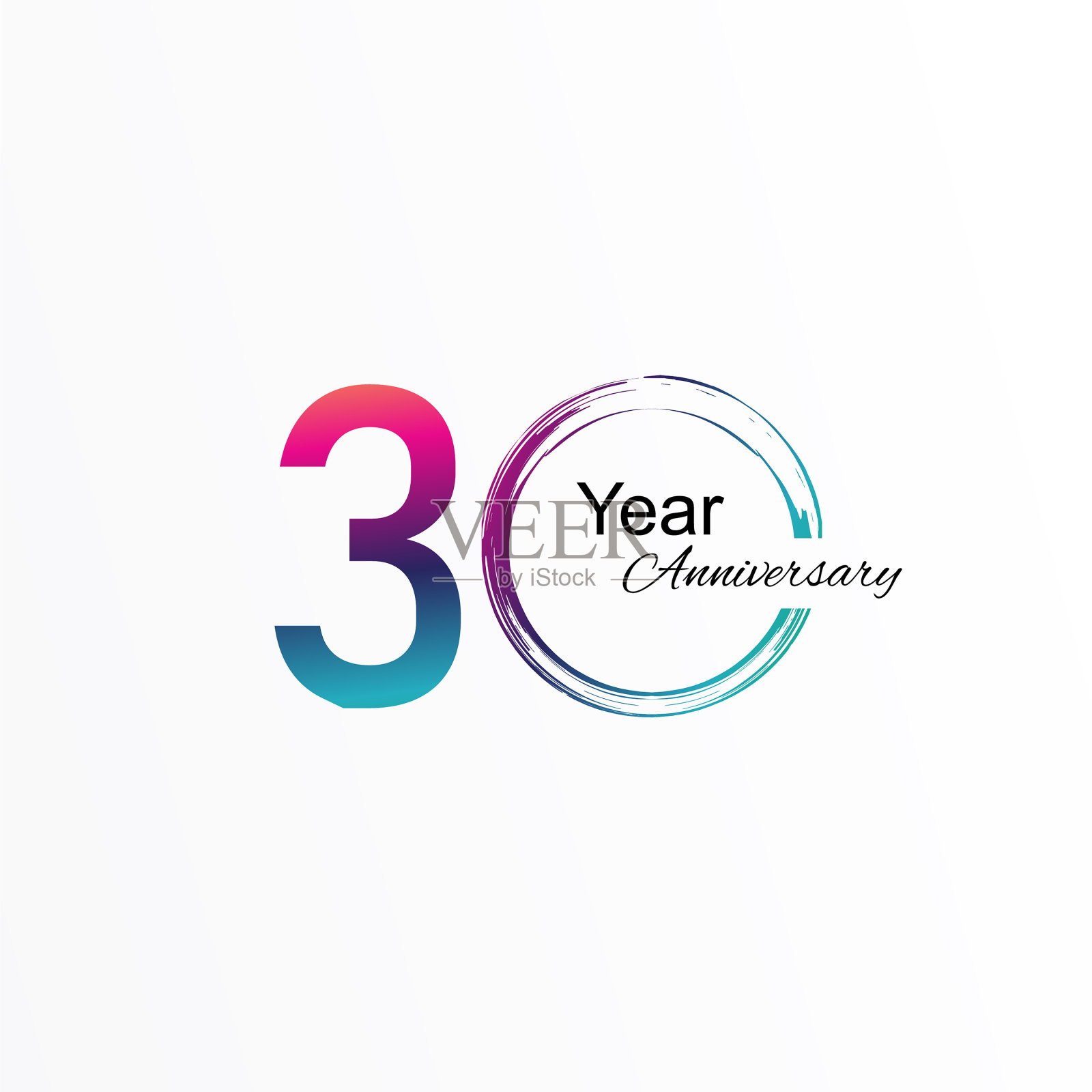 30周年纪念模板设计插画图片素材