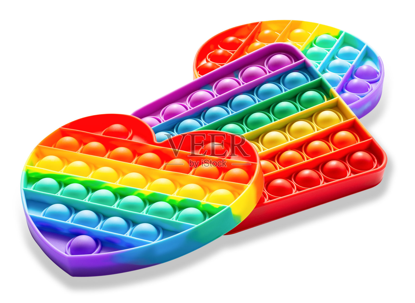 儿童时尚硅胶玩具pop它缓解压力和发展手部运动技能照片摄影图片