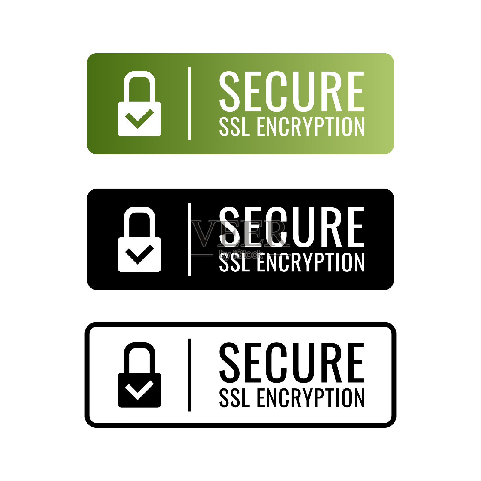 SSL加密图标插画图片素材