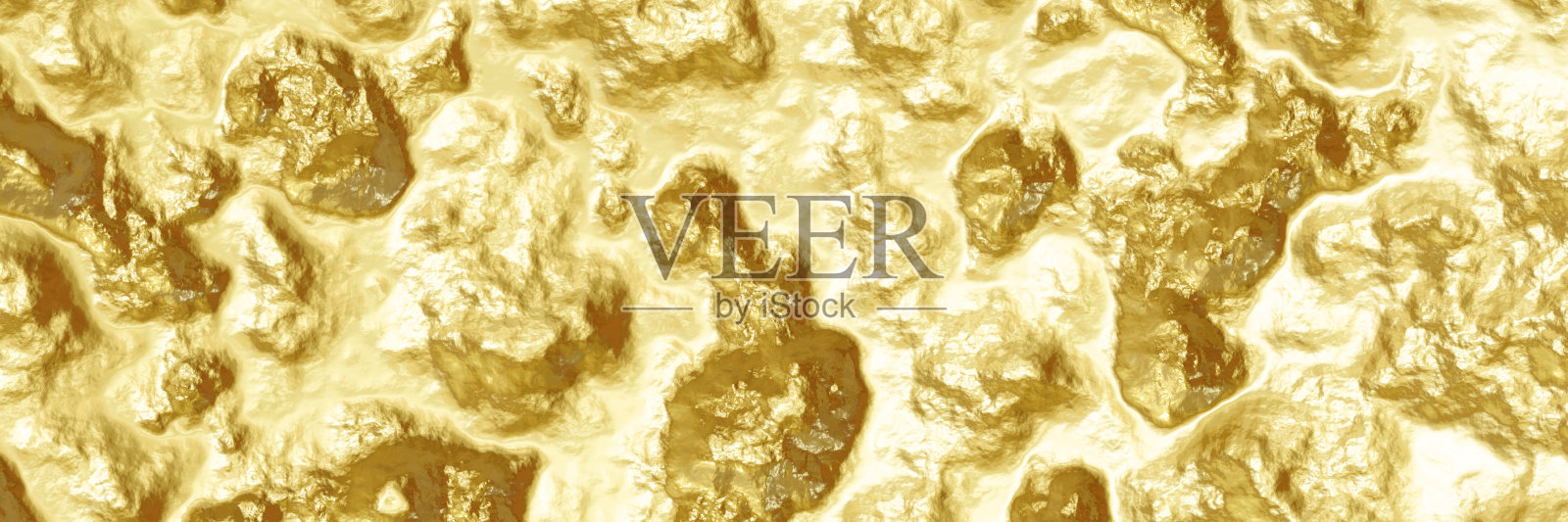 3D抽象黄金背景。插画图片素材