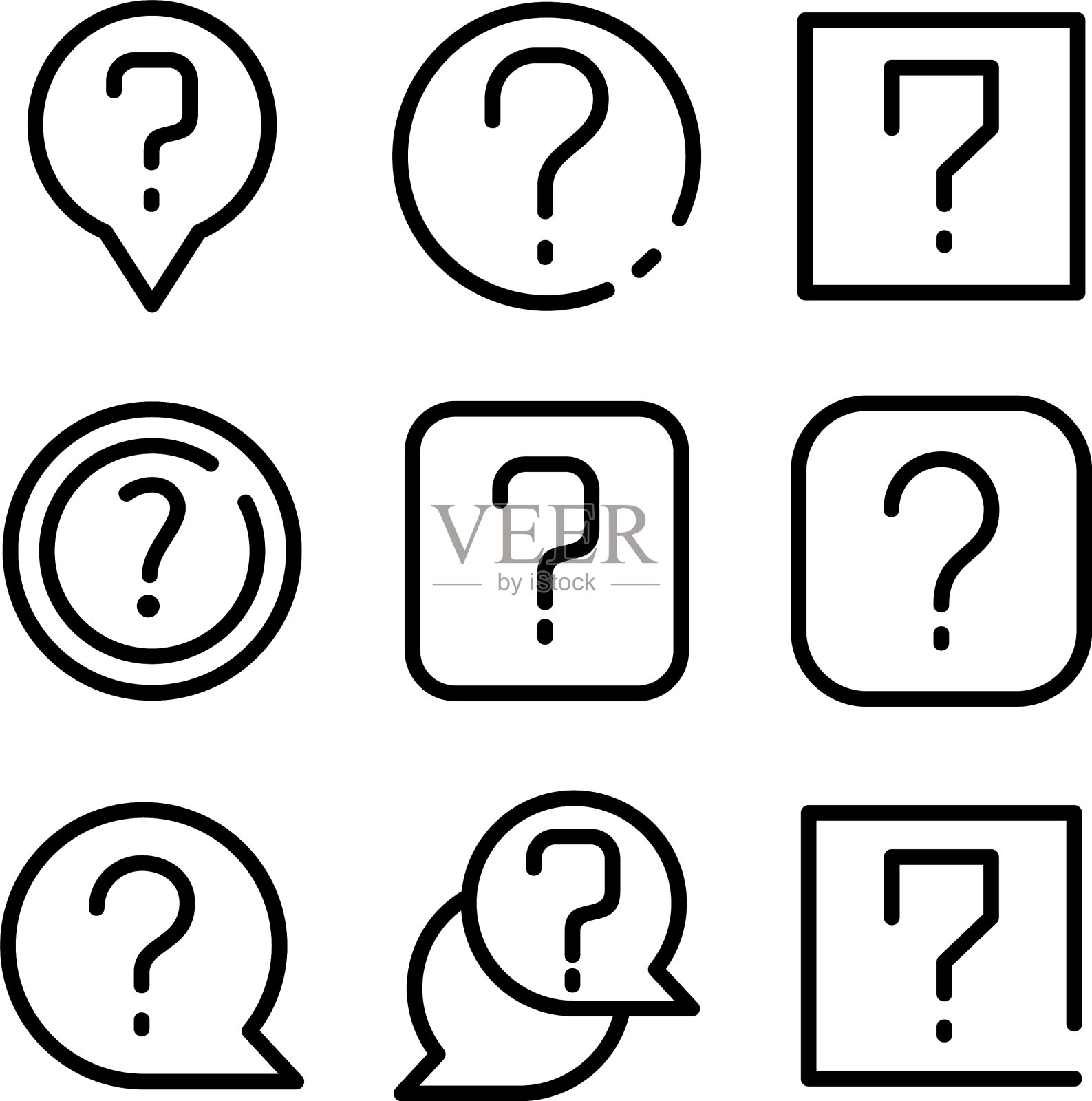 帮助图标或标志孤立符号符号图标素材