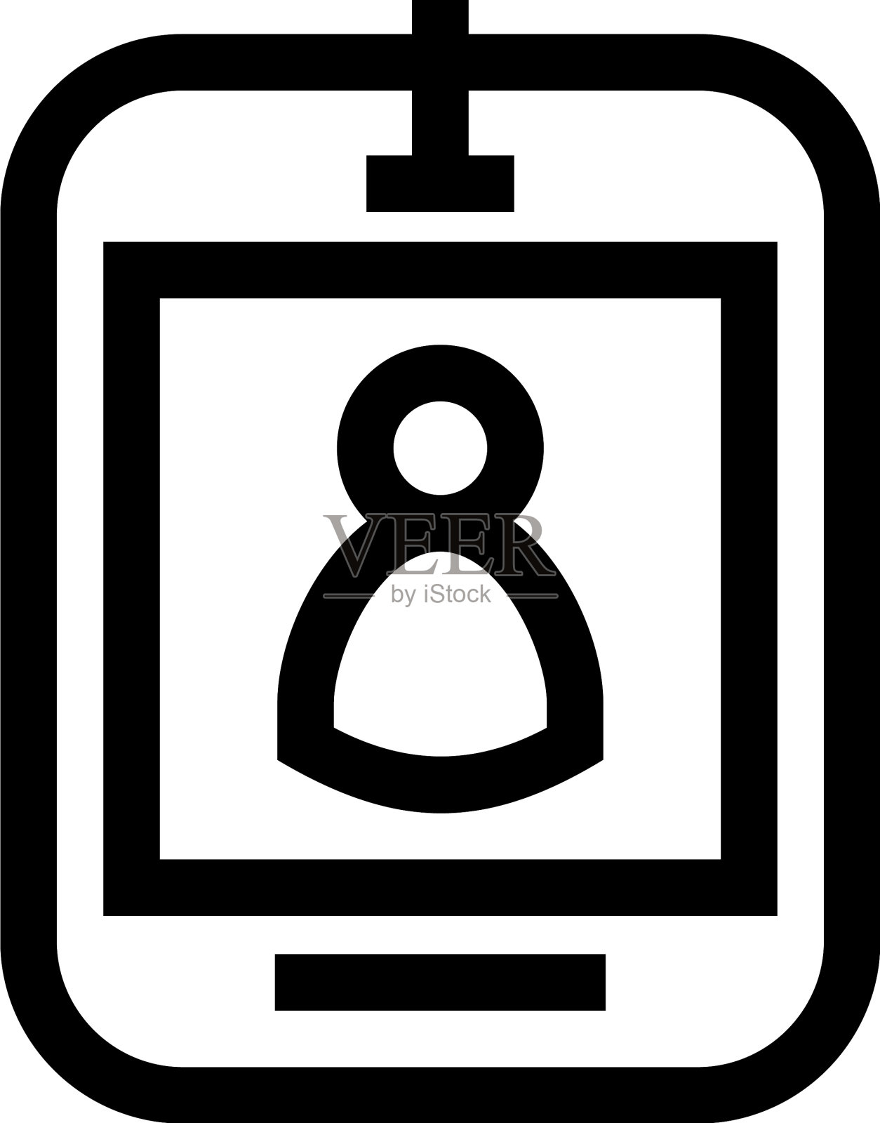 身份证图标或标志孤立标志符号图标素材