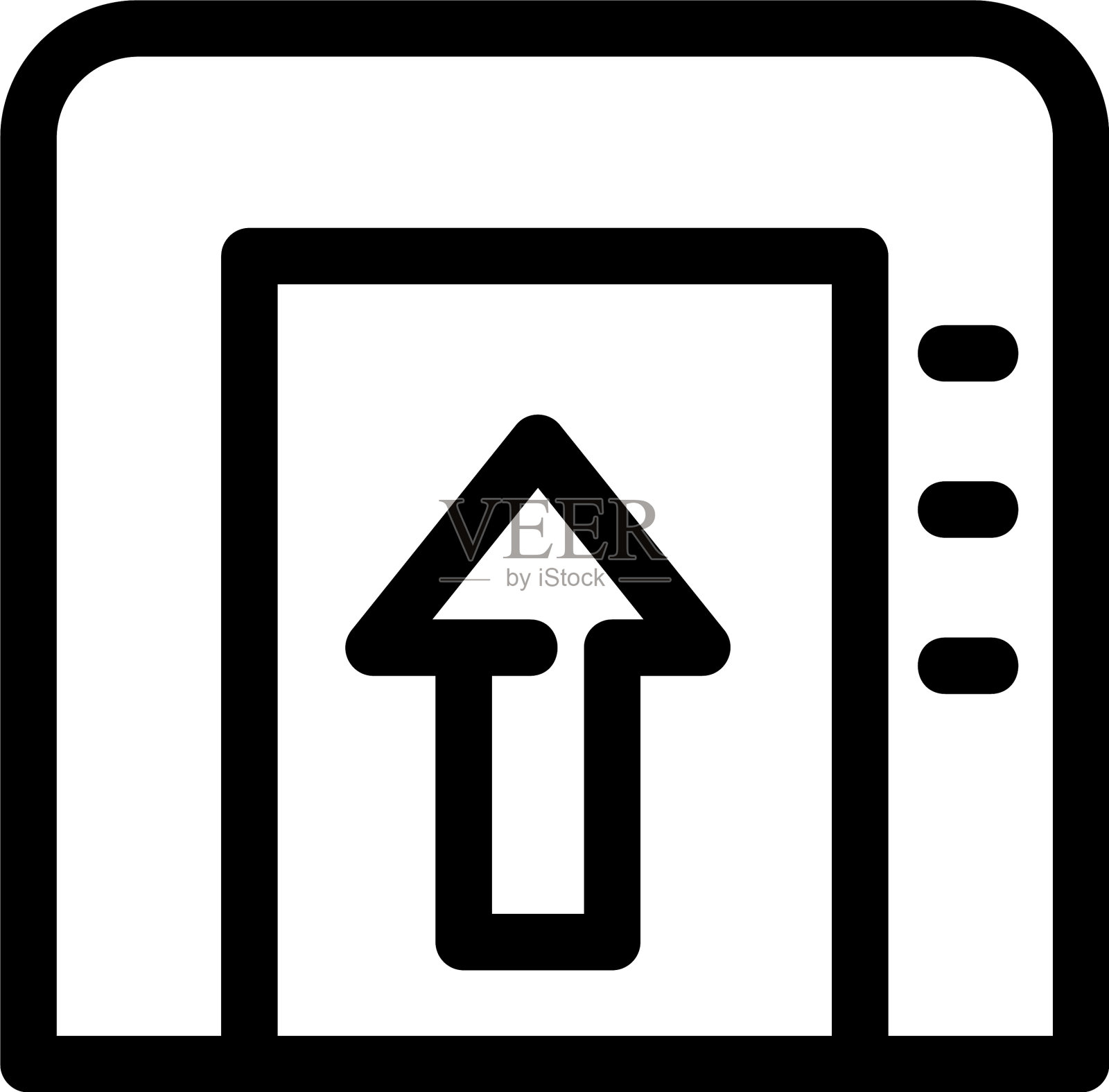 电梯图标或标志孤立标志符号图标素材