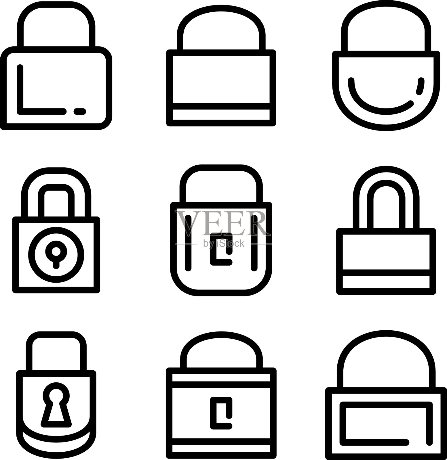 锁定图标或标志孤立符号符号图标素材