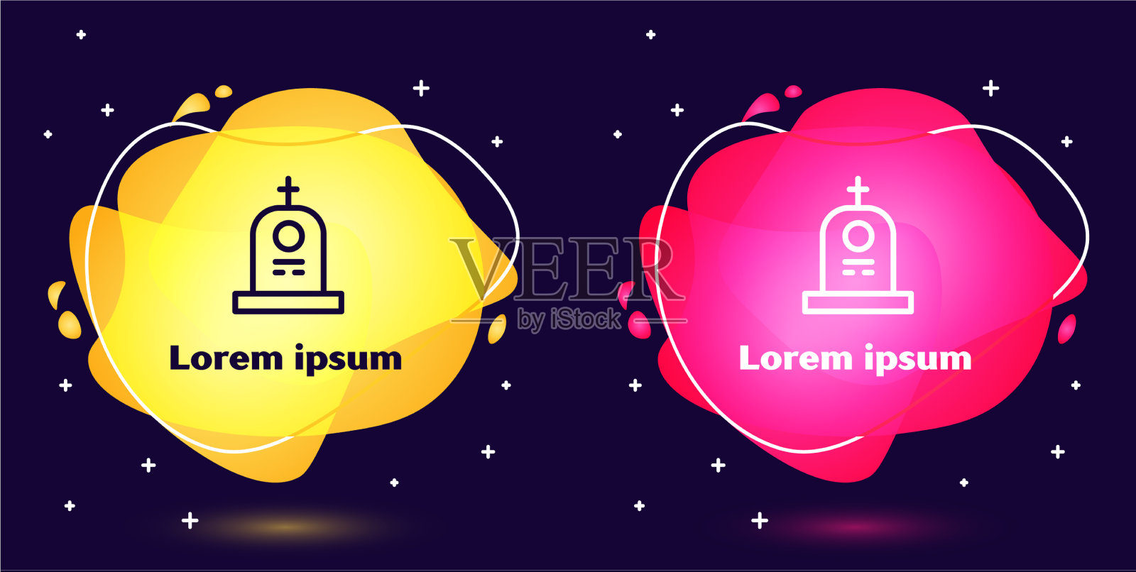 设置行坟与墓碑图标隔离上图标素材